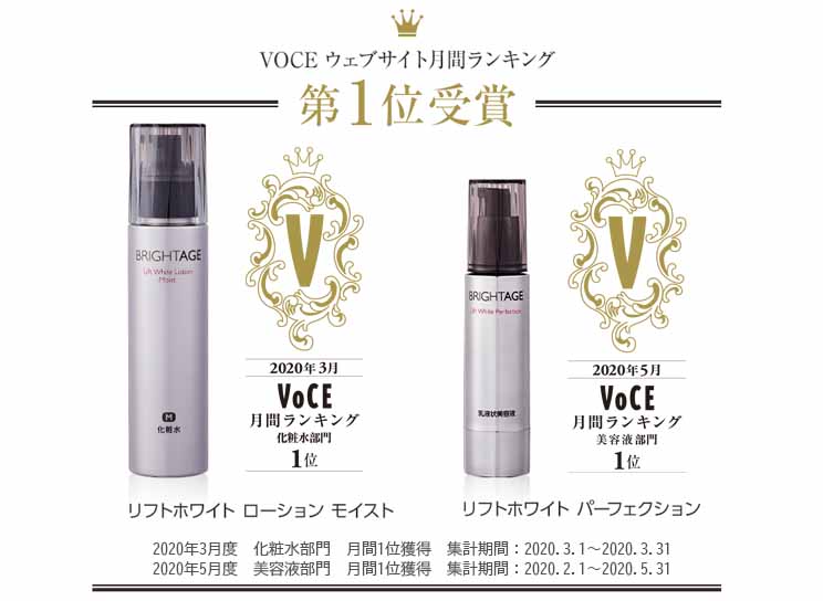 ブライトエイジ VOCEランキング受賞